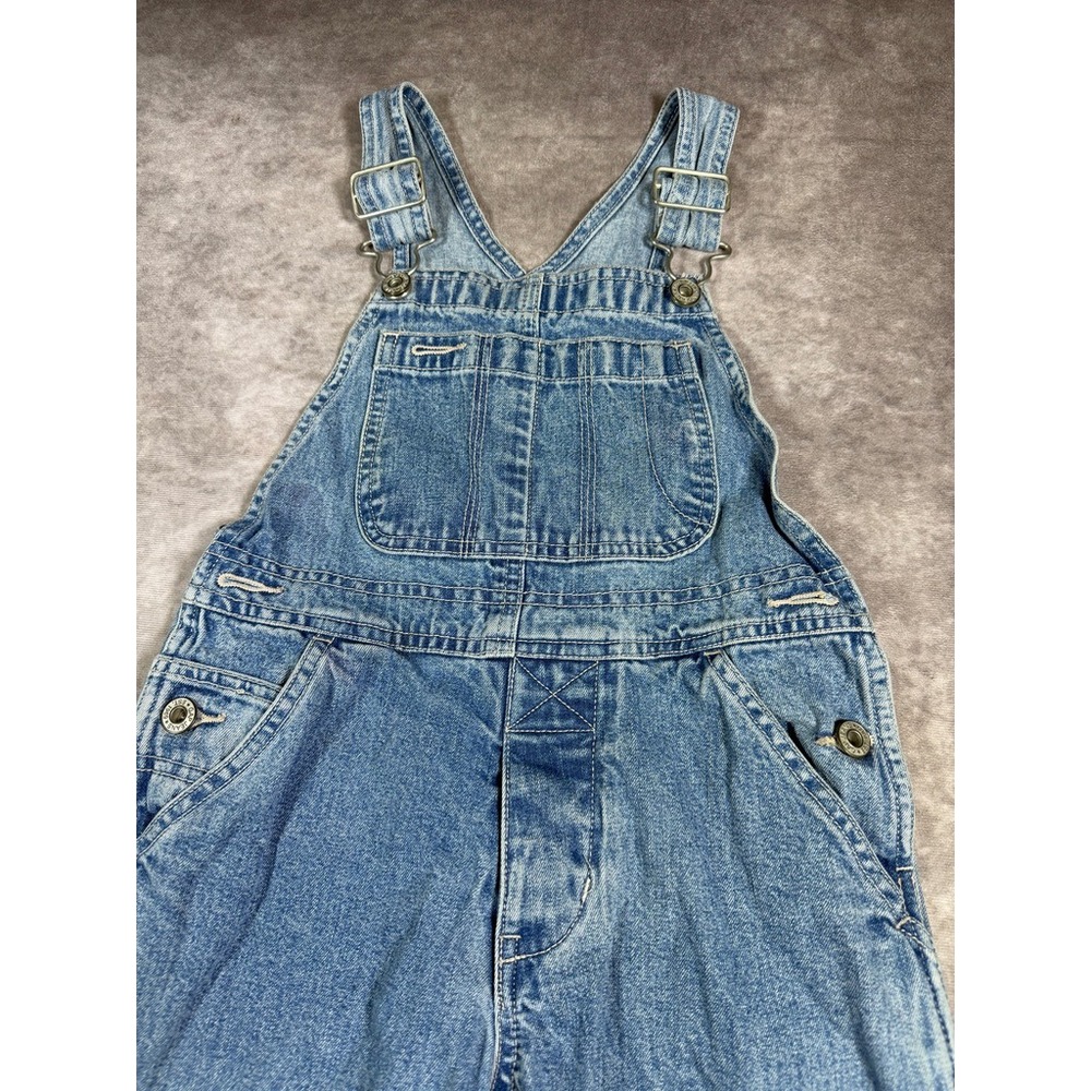 Vintage 1999 Gap Denim Overalls XS Blue Cotton Carpenter Workwear Dungarees - Picture 4 of 14